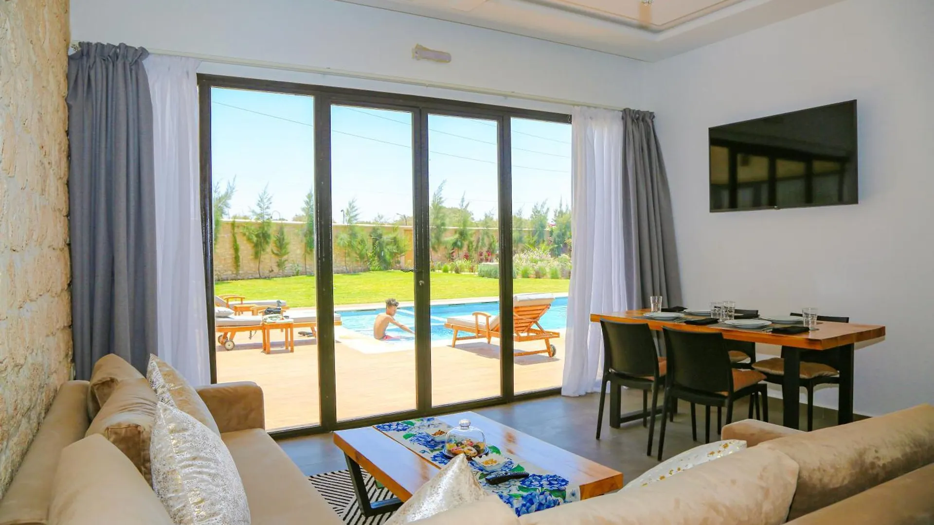 Villa La Rose Bleue - Residence Hoteliere Avec Piscine - As-Sawíra Maroko